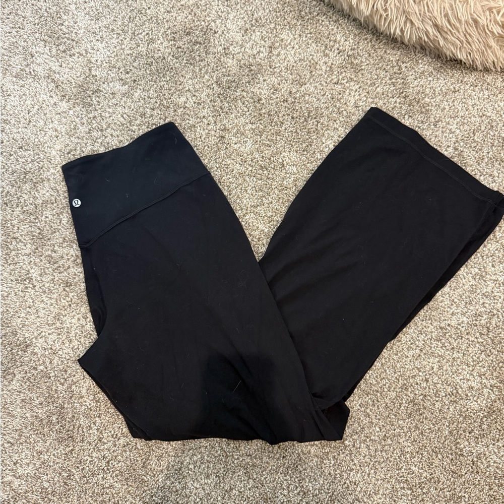 lululemon athletica Black Align Wide Leg Pants